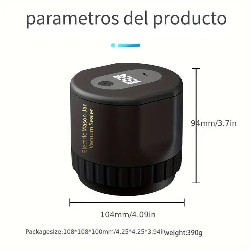 Sellador al vacío para tarros de cristal eléctrico