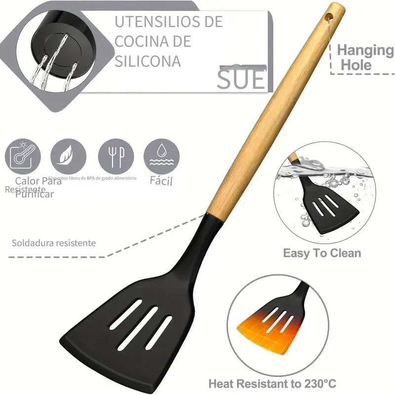 Juego de Utensilios de Cocina de Silicona de 44 Piezas