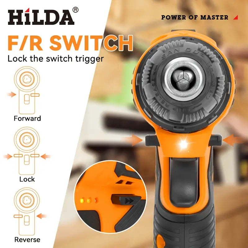 Kit de taladro inalámbrico HILDA