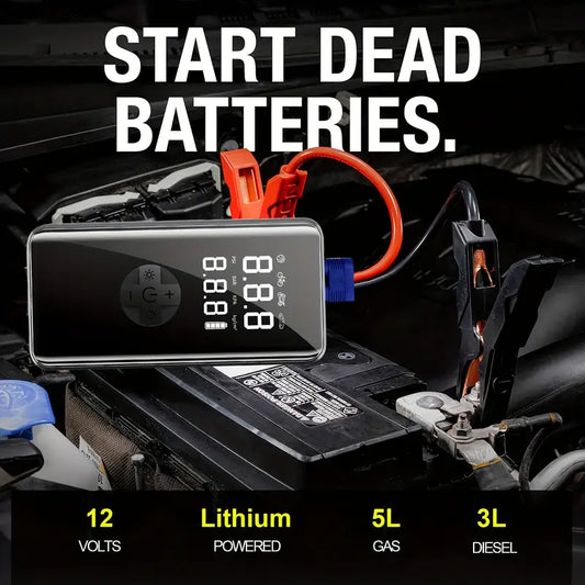 Kit de arranque de batería de coche con compresor de aire