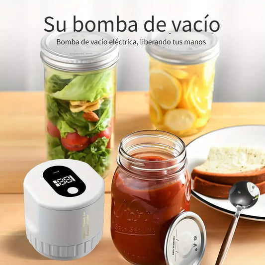 Sellador al vacío para tarros de cristal eléctrico